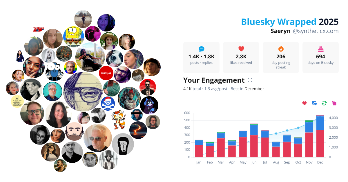 Your Bluesky Wrapped 2025 preview