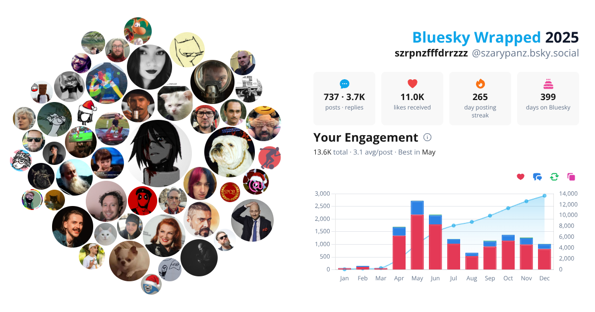 Your Bluesky Wrapped 2025 preview