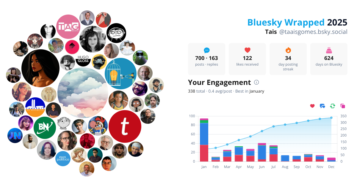 Your Bluesky Wrapped 2025 preview