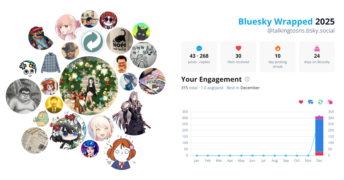 Your Bluesky Wrapped 2025 preview