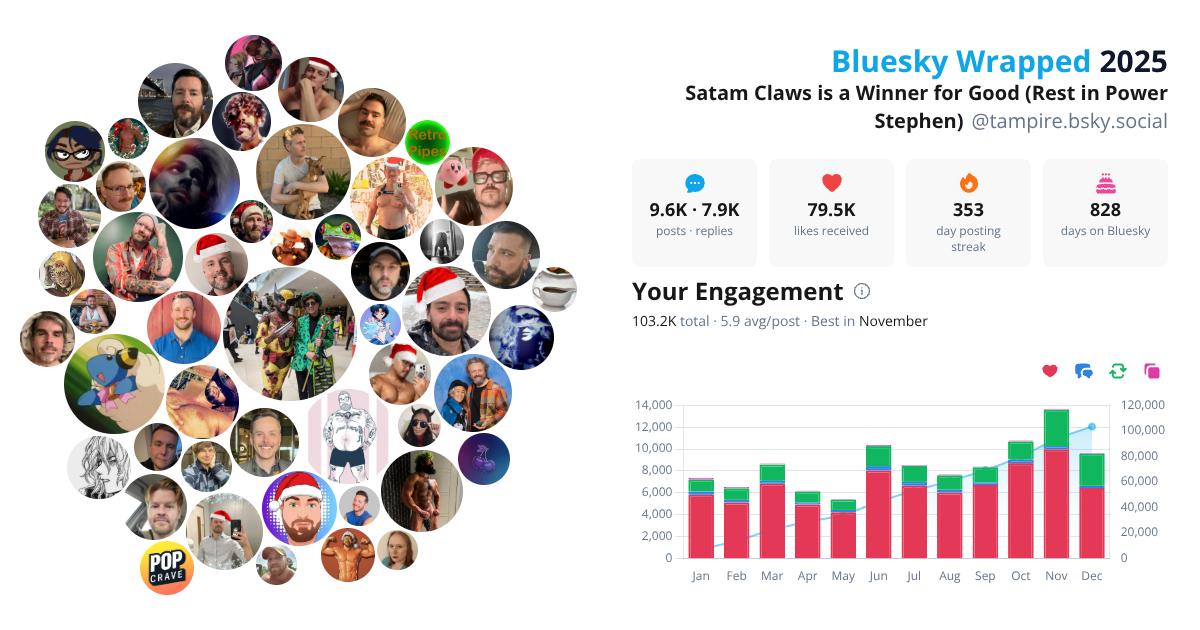 Your Bluesky Wrapped 2025 preview