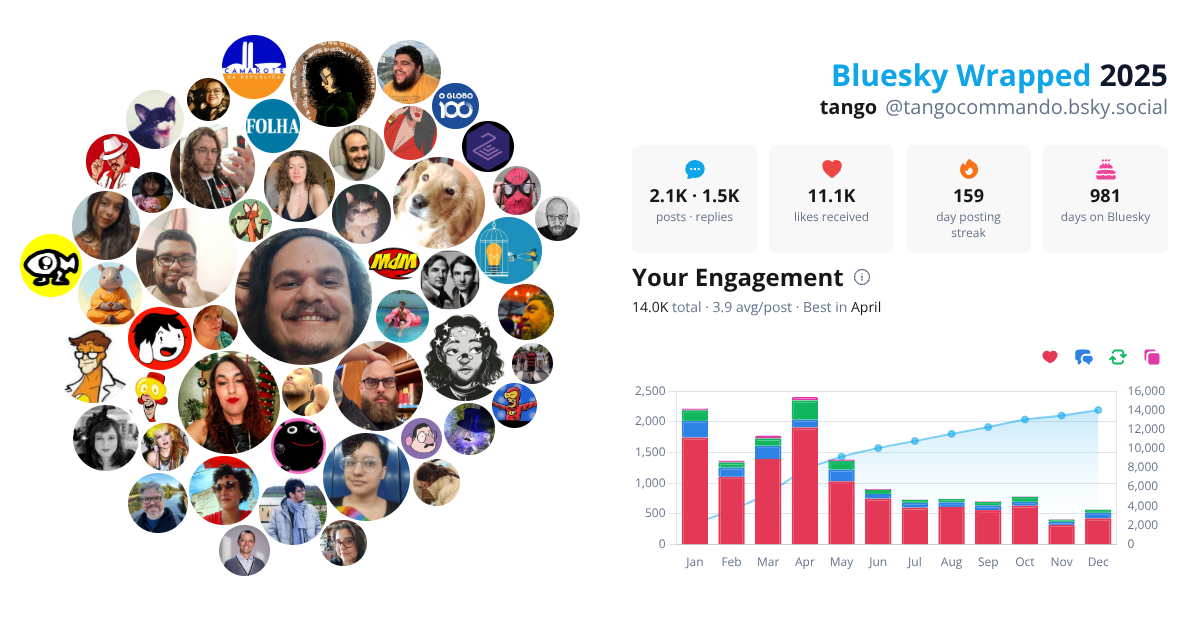 Your Bluesky Wrapped 2025 preview