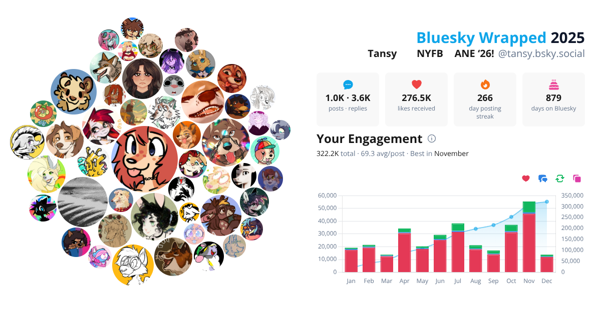 Your Bluesky Wrapped 2025 preview