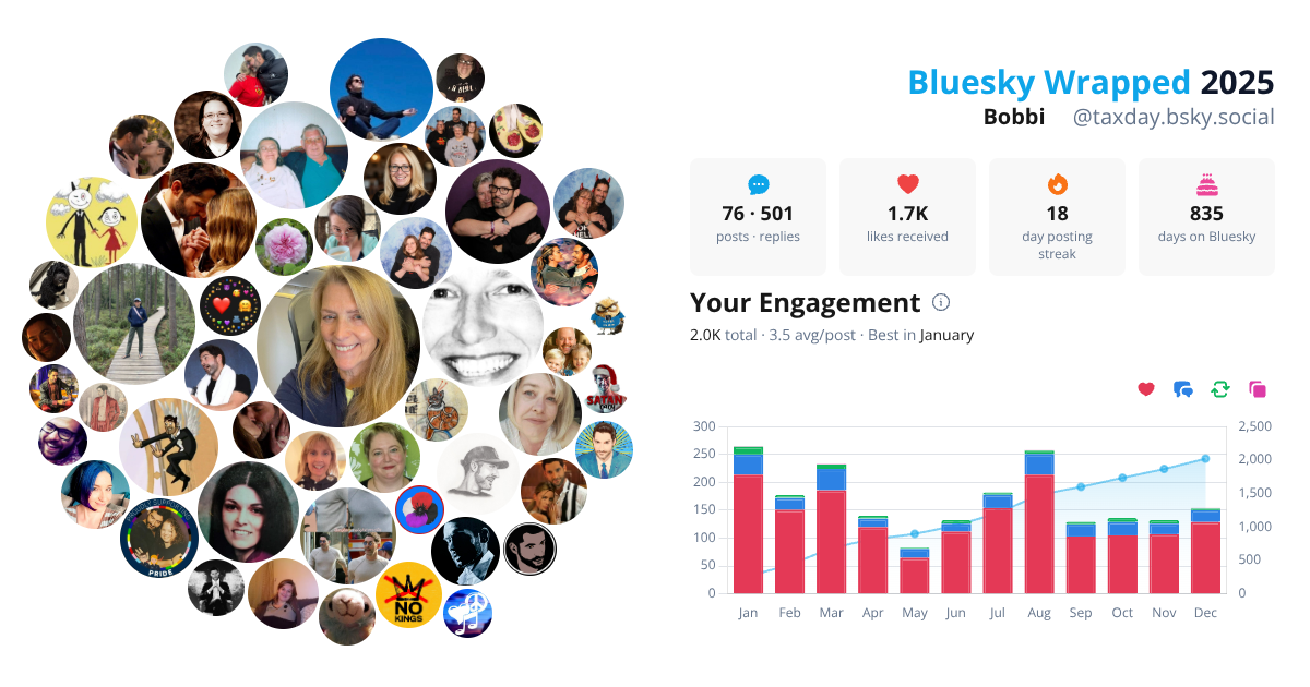 Your Bluesky Wrapped 2025 preview