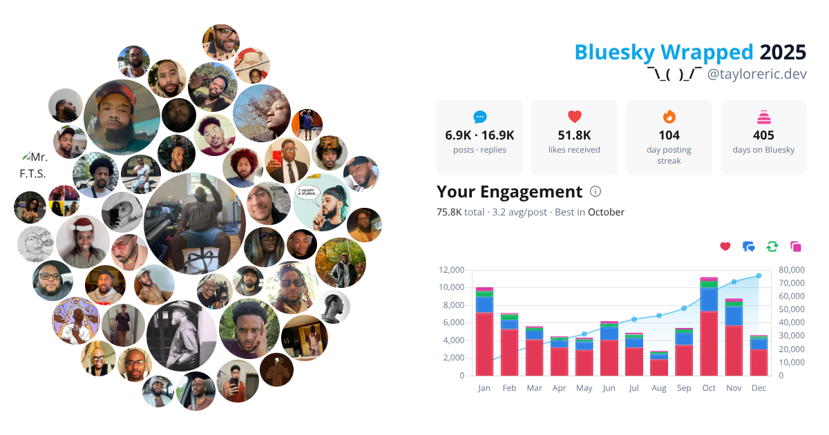 Your Bluesky Wrapped 2025 preview