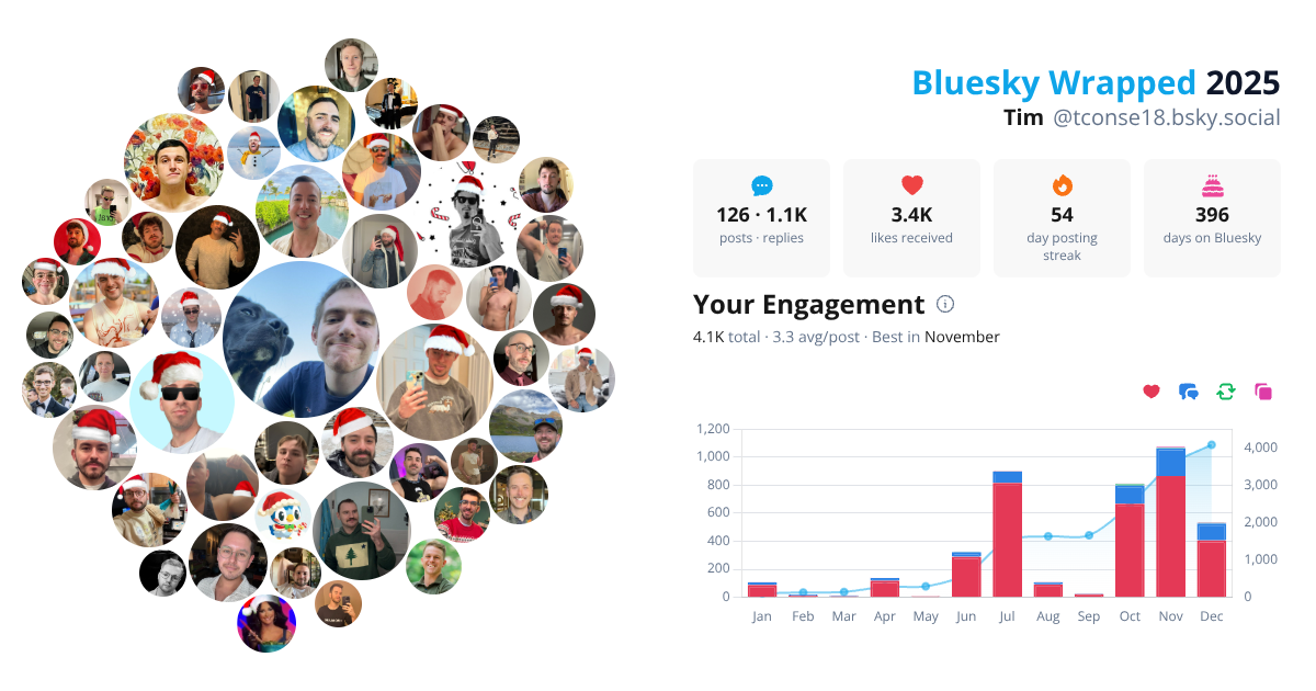 Your Bluesky Wrapped 2025 preview