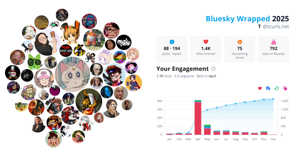 Your Bluesky Wrapped 2025 preview
