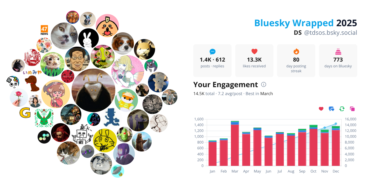 Your Bluesky Wrapped 2025 preview