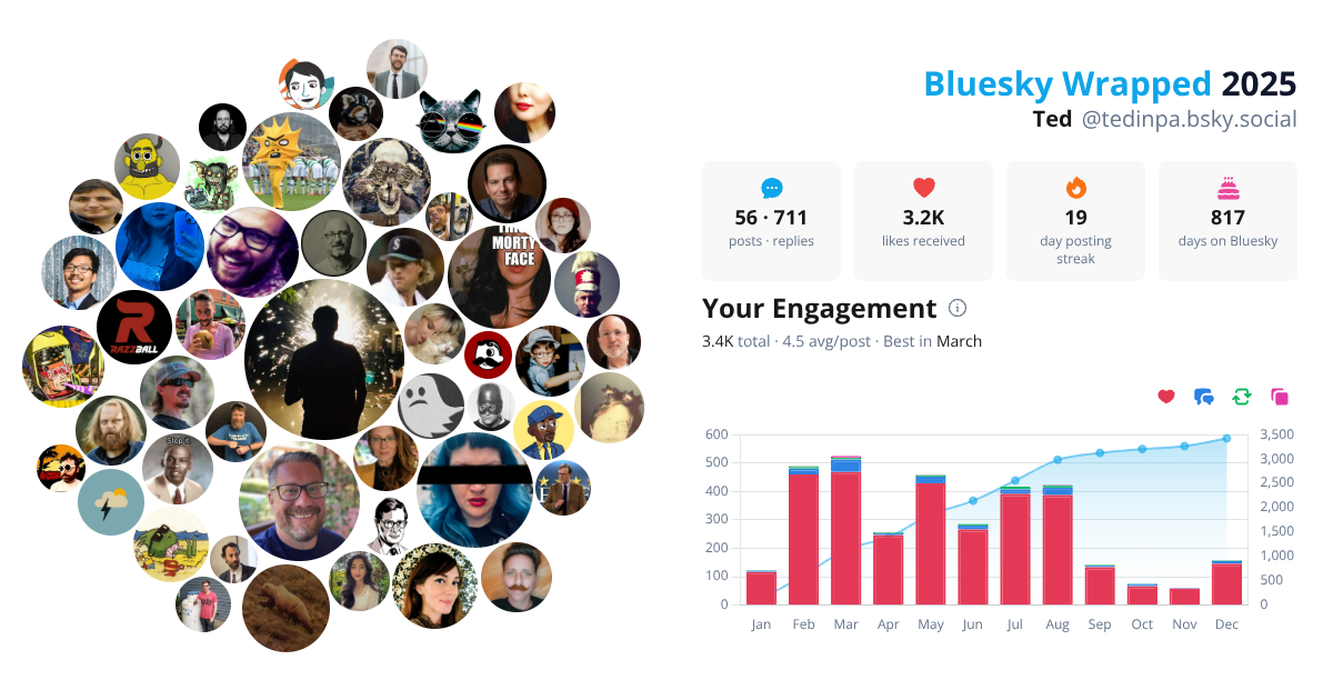 Your Bluesky Wrapped 2025 preview