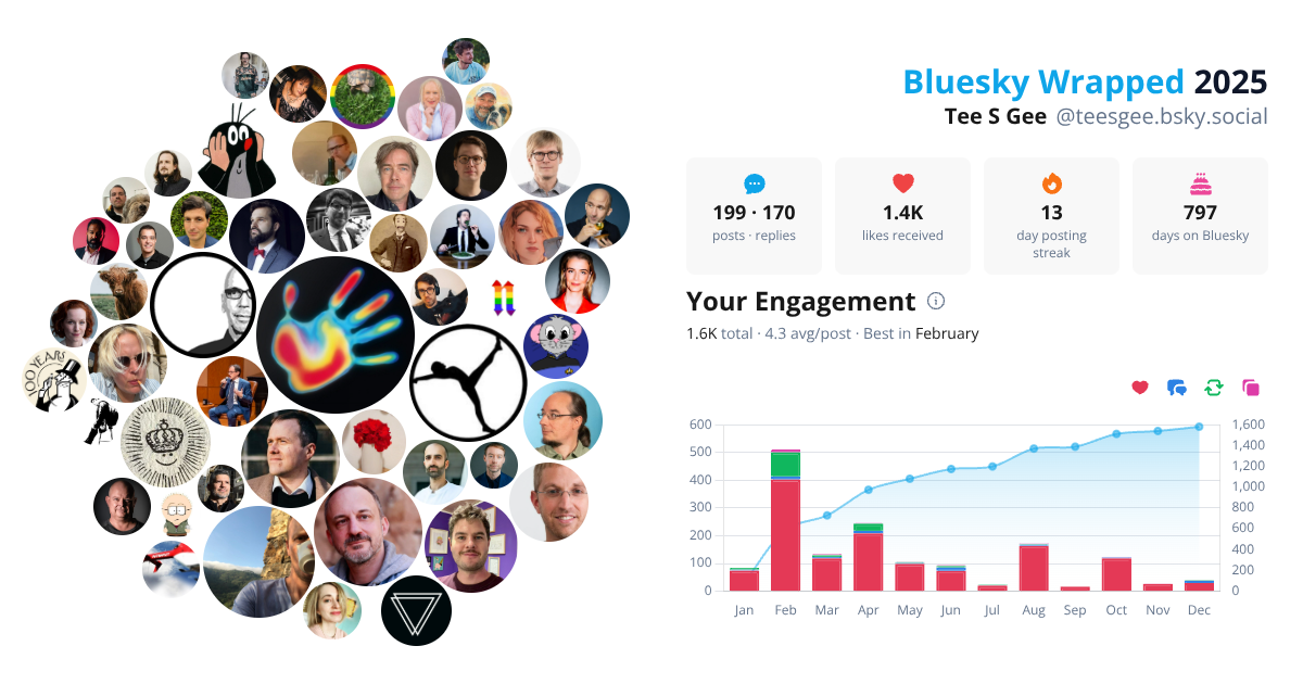 Your Bluesky Wrapped 2025 preview