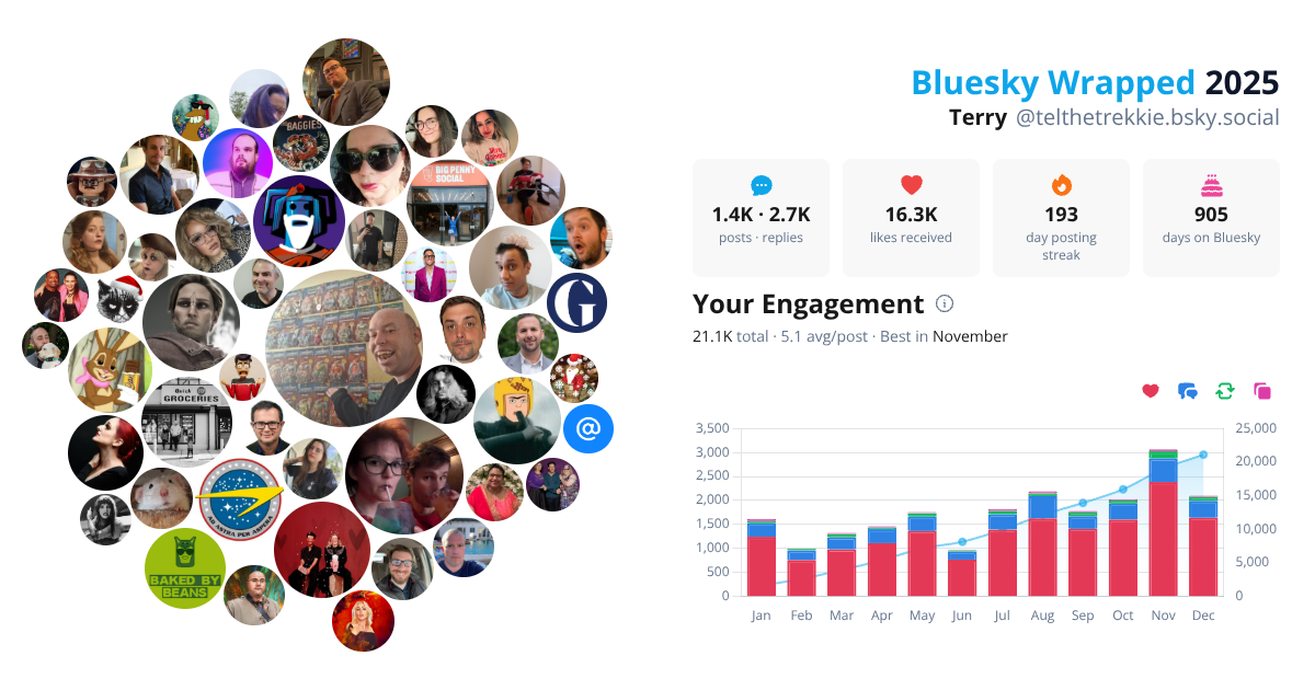 Your Bluesky Wrapped 2025 preview