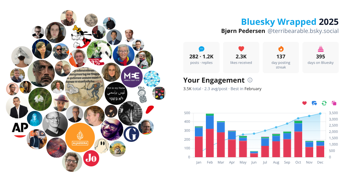 Your Bluesky Wrapped 2025 preview