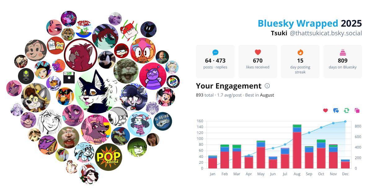 Your Bluesky Wrapped 2025 preview
