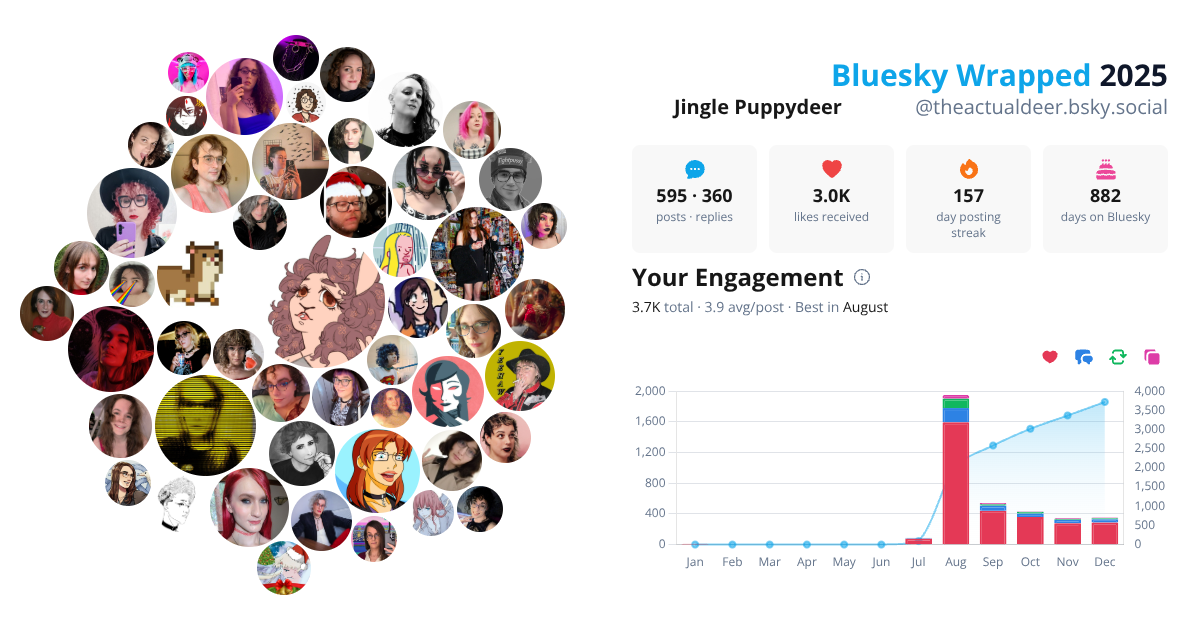 Your Bluesky Wrapped 2025 preview