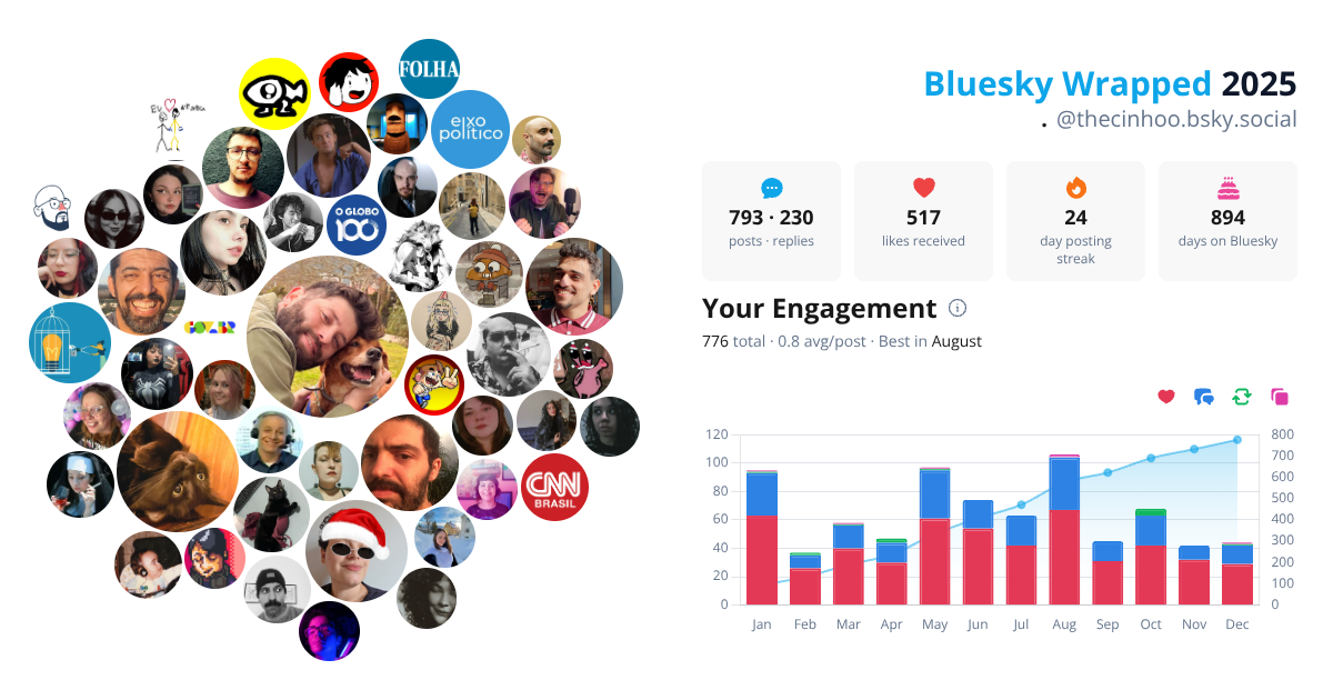 Your Bluesky Wrapped 2025 preview