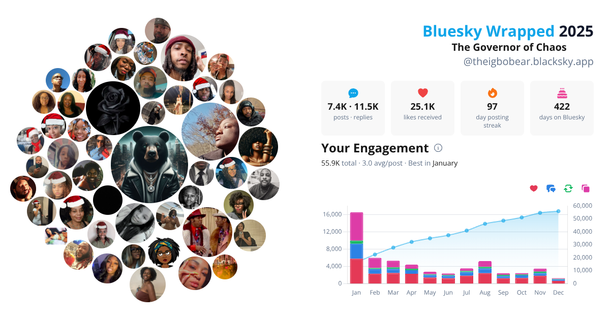 Your Bluesky Wrapped 2025 preview