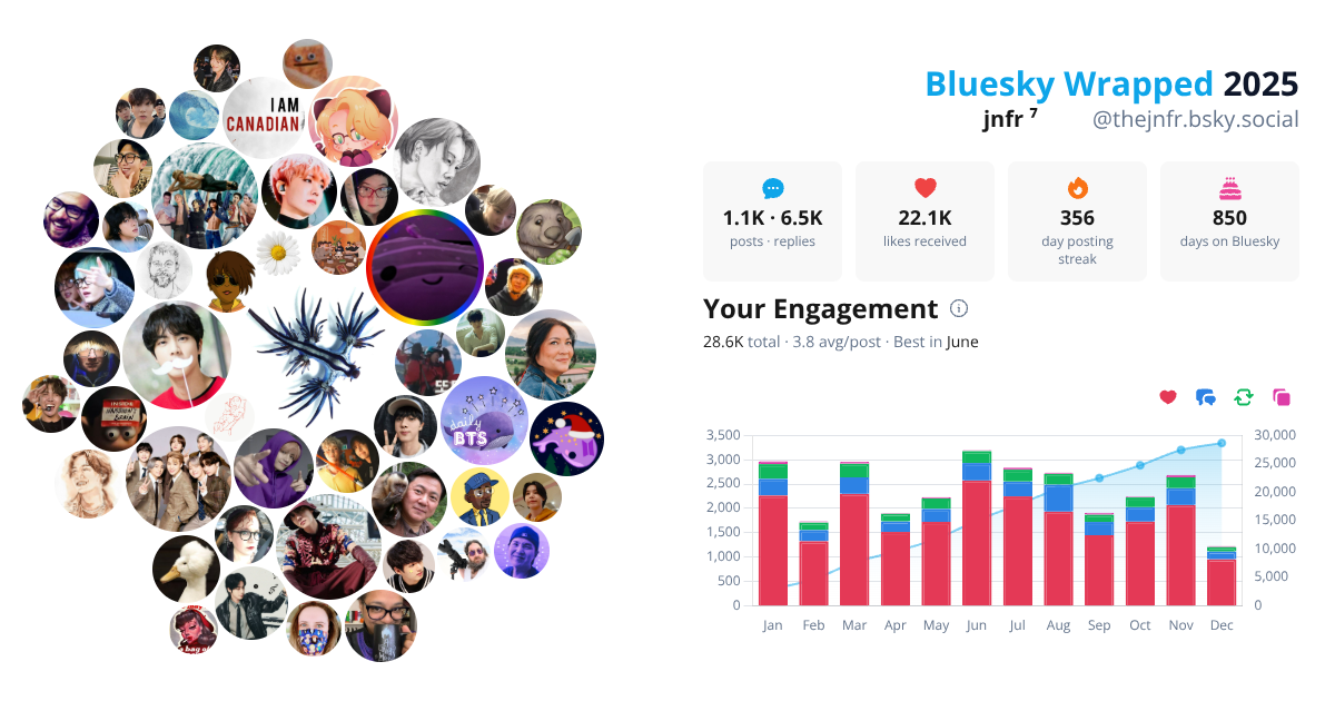 Your Bluesky Wrapped 2025 preview