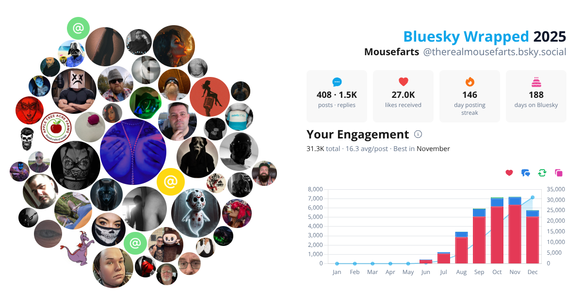 Your Bluesky Wrapped 2025 preview
