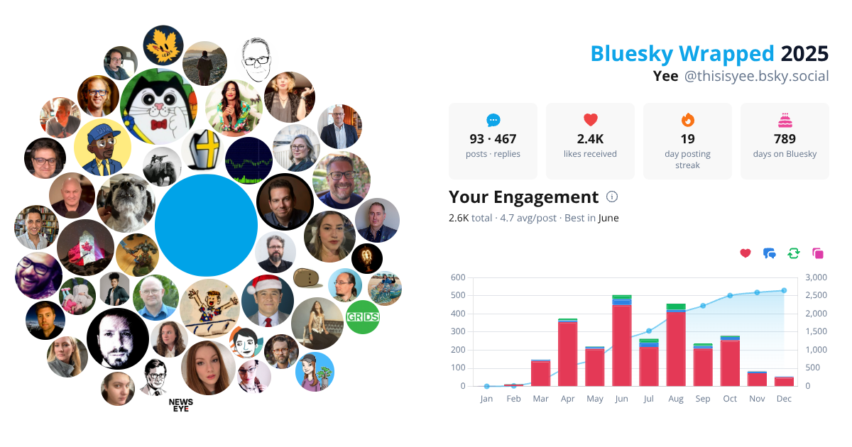 Your Bluesky Wrapped 2025 preview