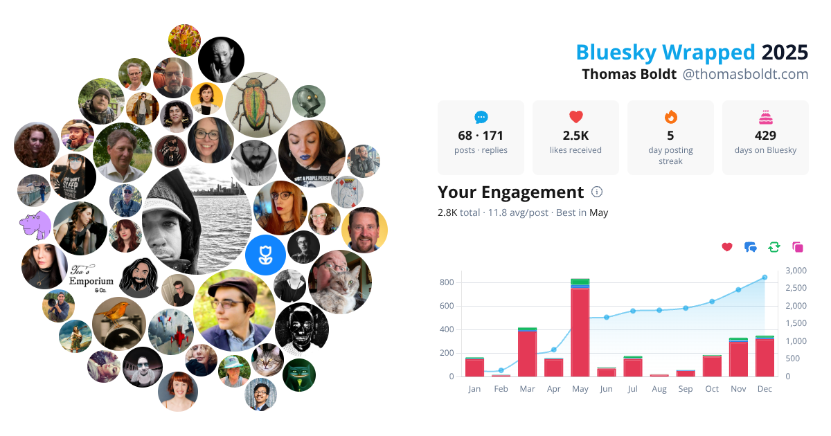 Your Bluesky Wrapped 2025 preview