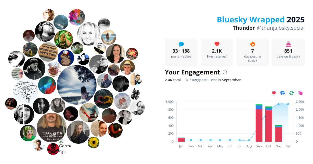 Your Bluesky Wrapped 2025 preview