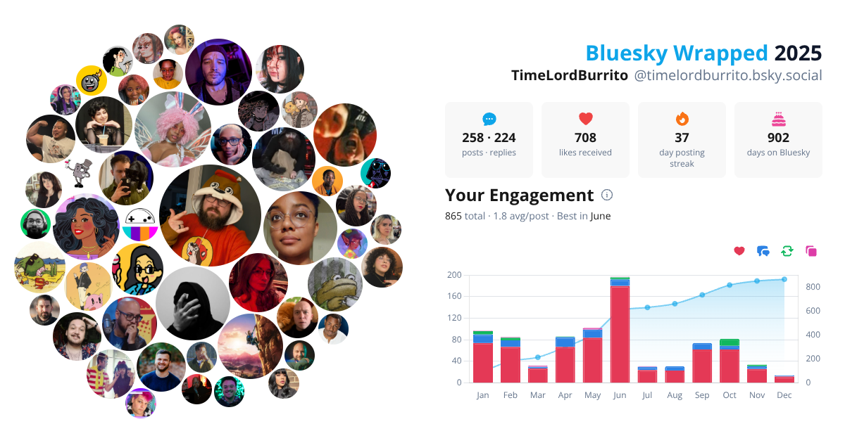 Your Bluesky Wrapped 2025 preview