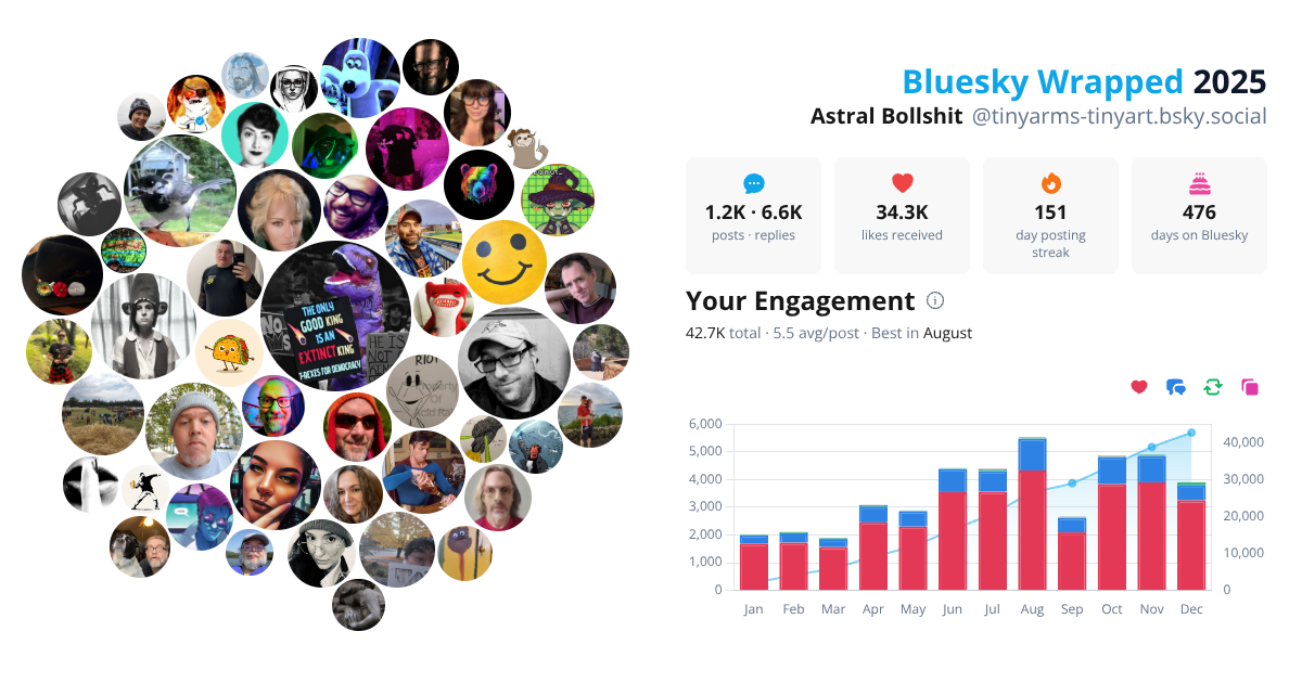 Your Bluesky Wrapped 2025 preview