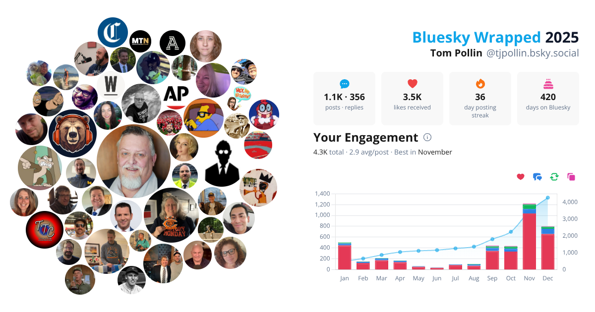 Your Bluesky Wrapped 2025 preview