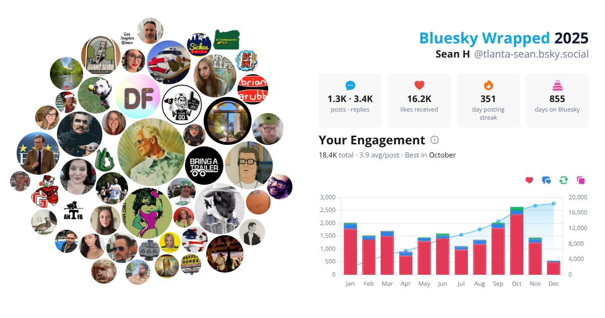 Your Bluesky Wrapped 2025 preview