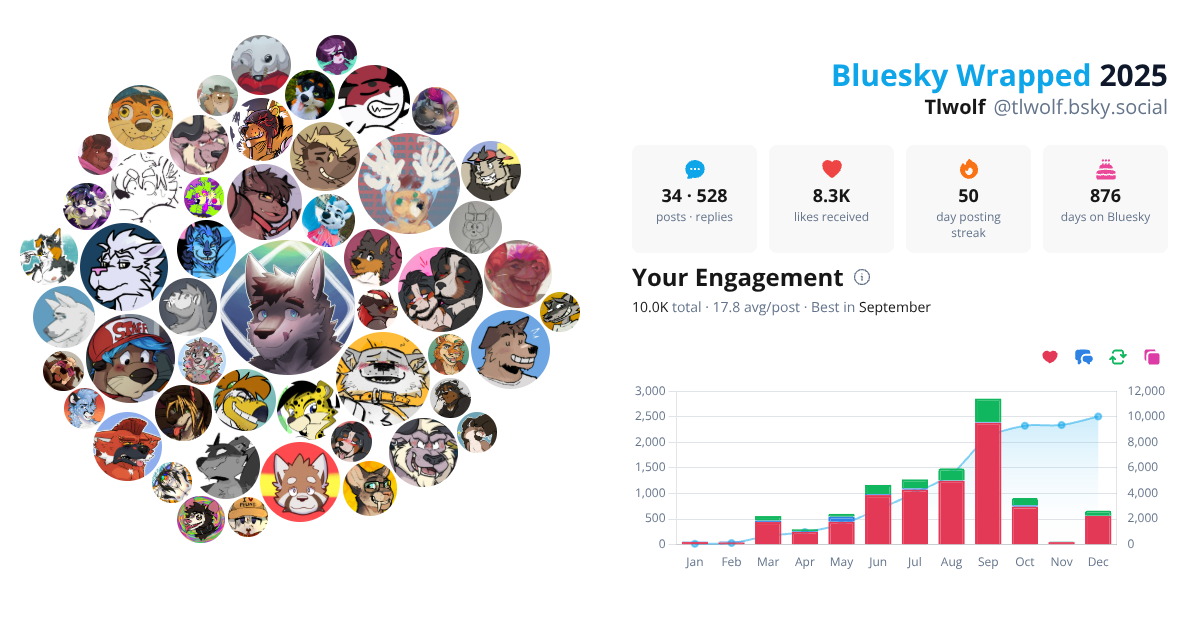 Your Bluesky Wrapped 2025 preview