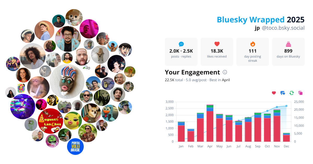 Your Bluesky Wrapped 2025 preview