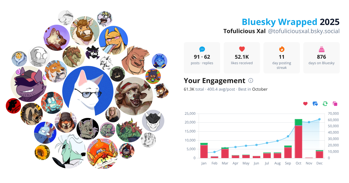 Your Bluesky Wrapped 2025 preview