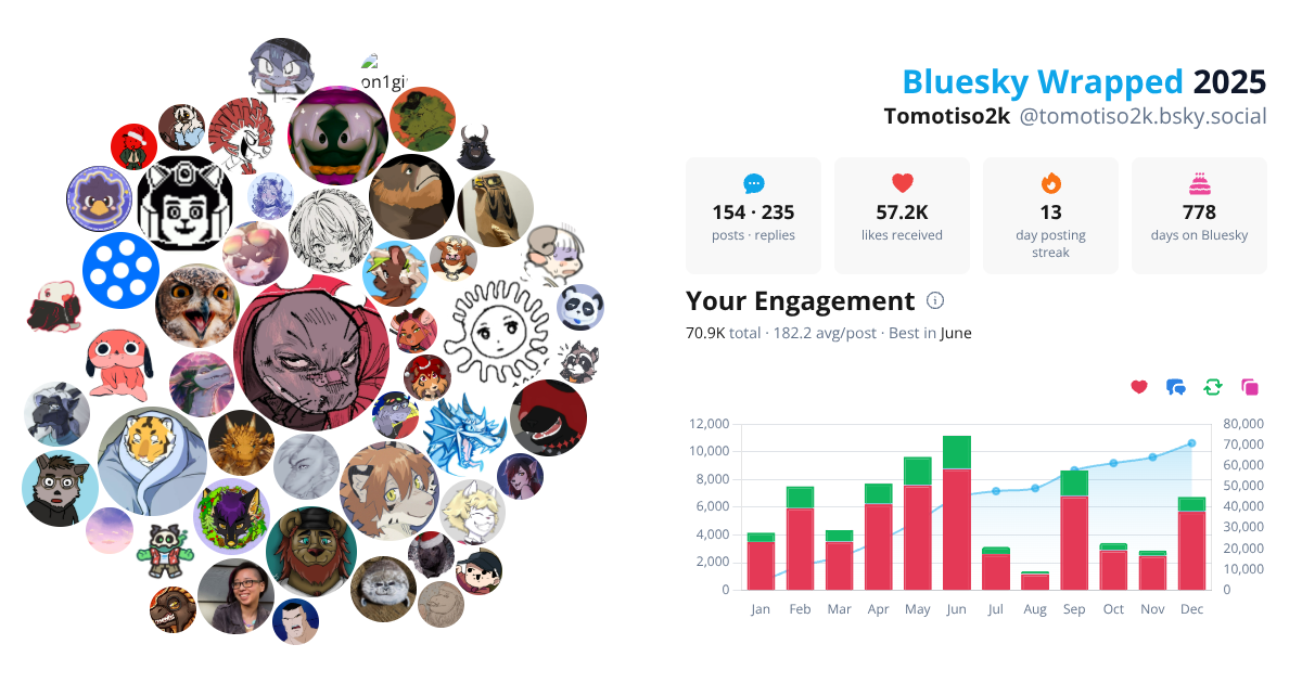 Your Bluesky Wrapped 2025 preview