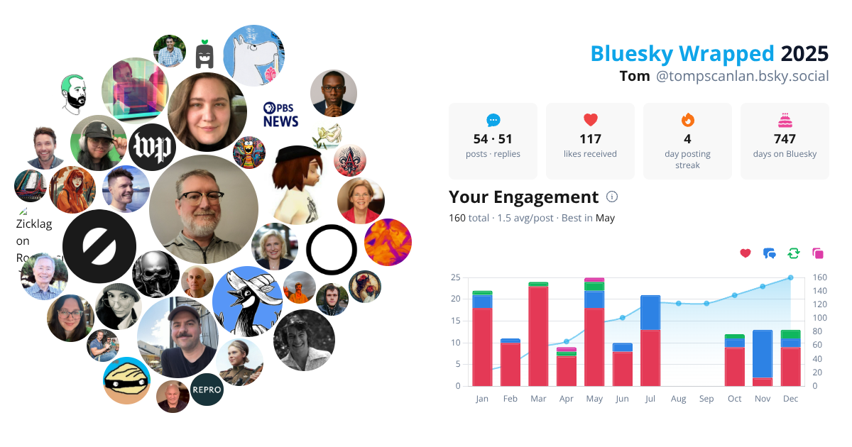 Your Bluesky Wrapped 2025 preview
