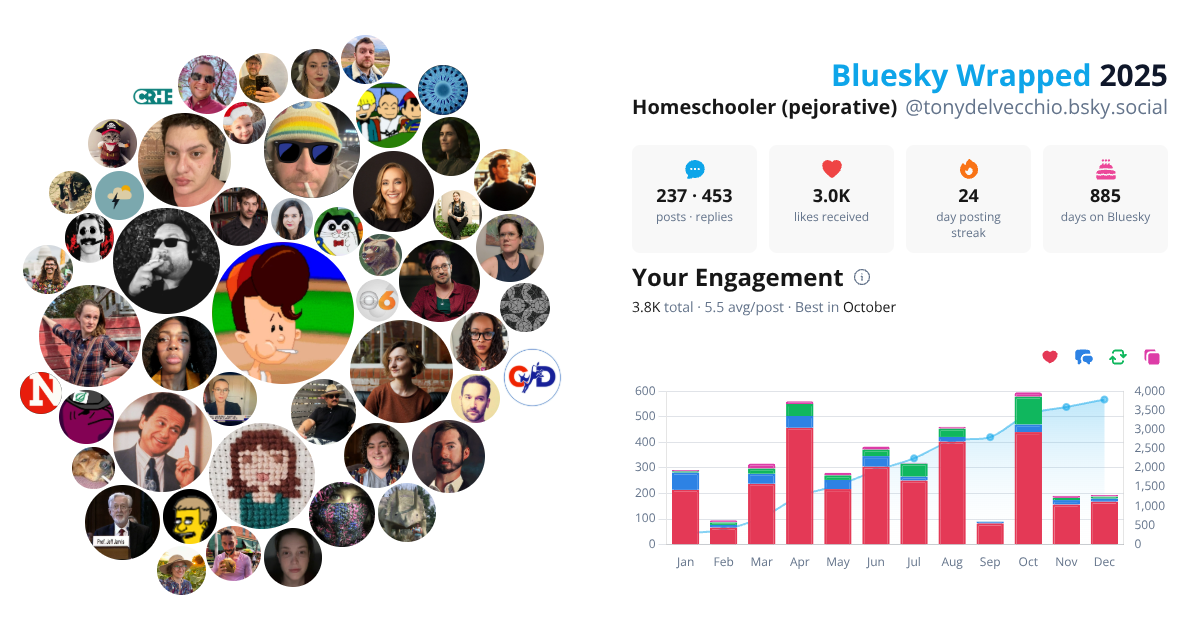 Your Bluesky Wrapped 2025 preview