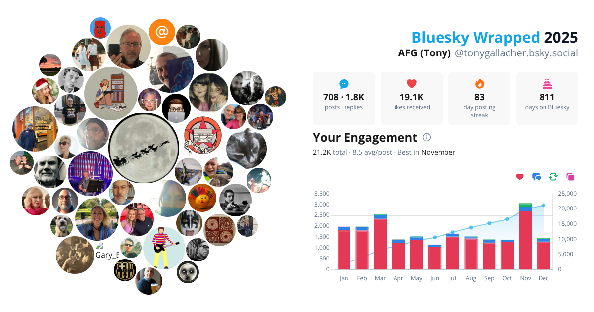 Your Bluesky Wrapped 2025 preview