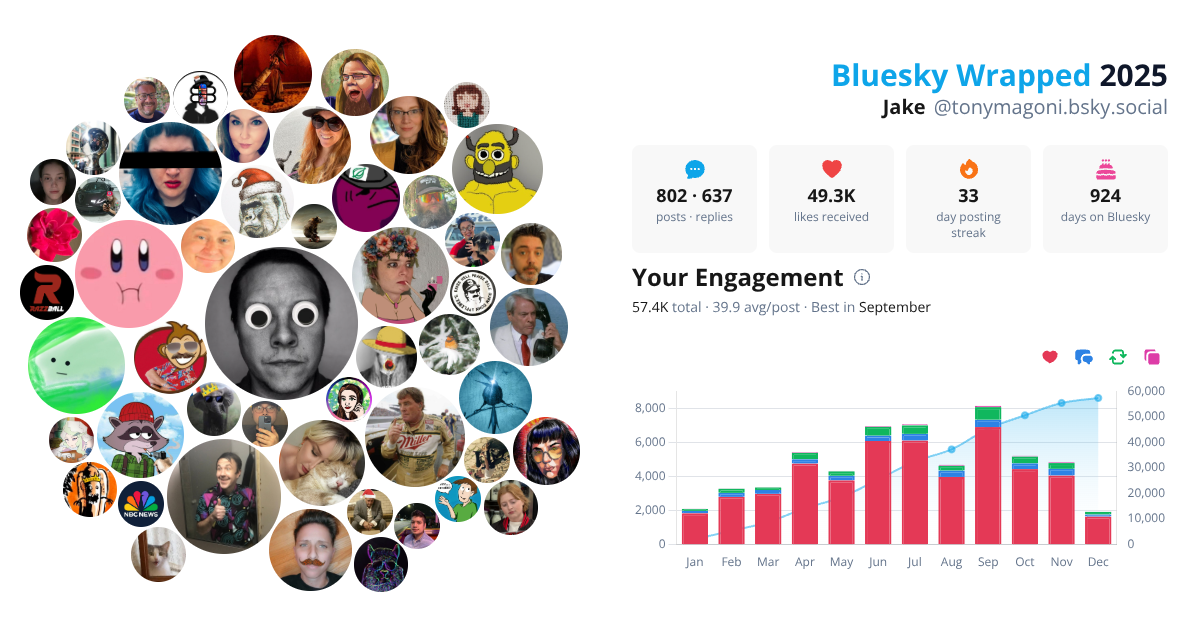 Your Bluesky Wrapped 2025 preview