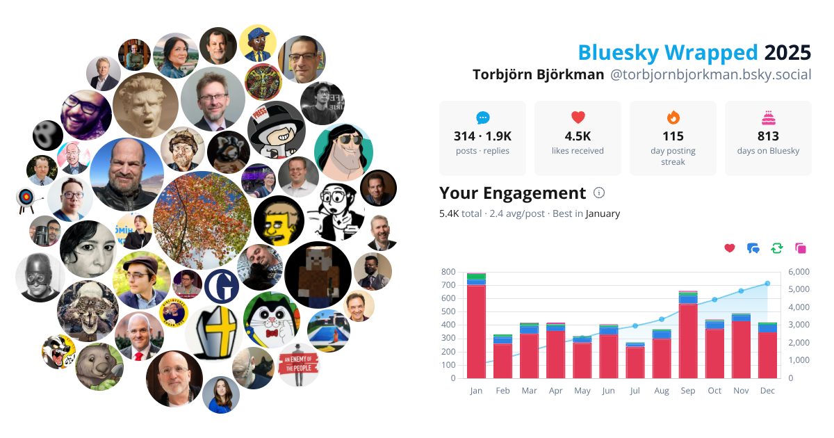 Your Bluesky Wrapped 2025 preview