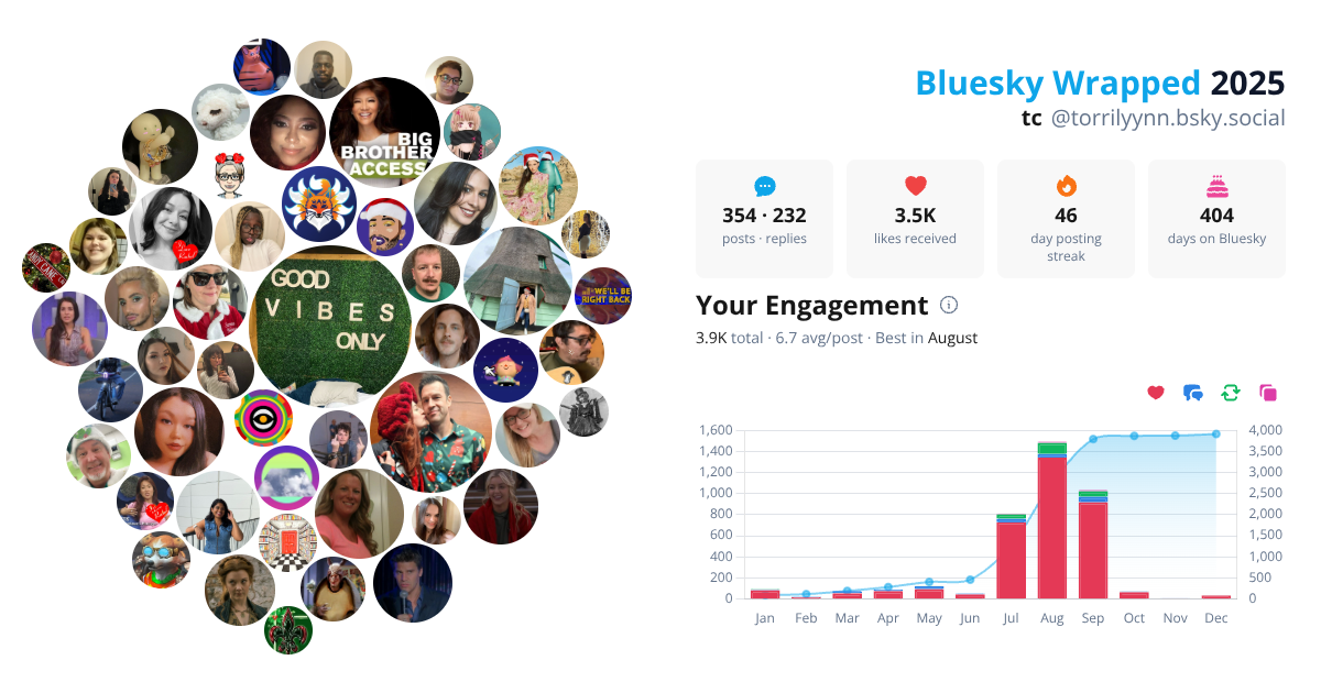 Your Bluesky Wrapped 2025 preview