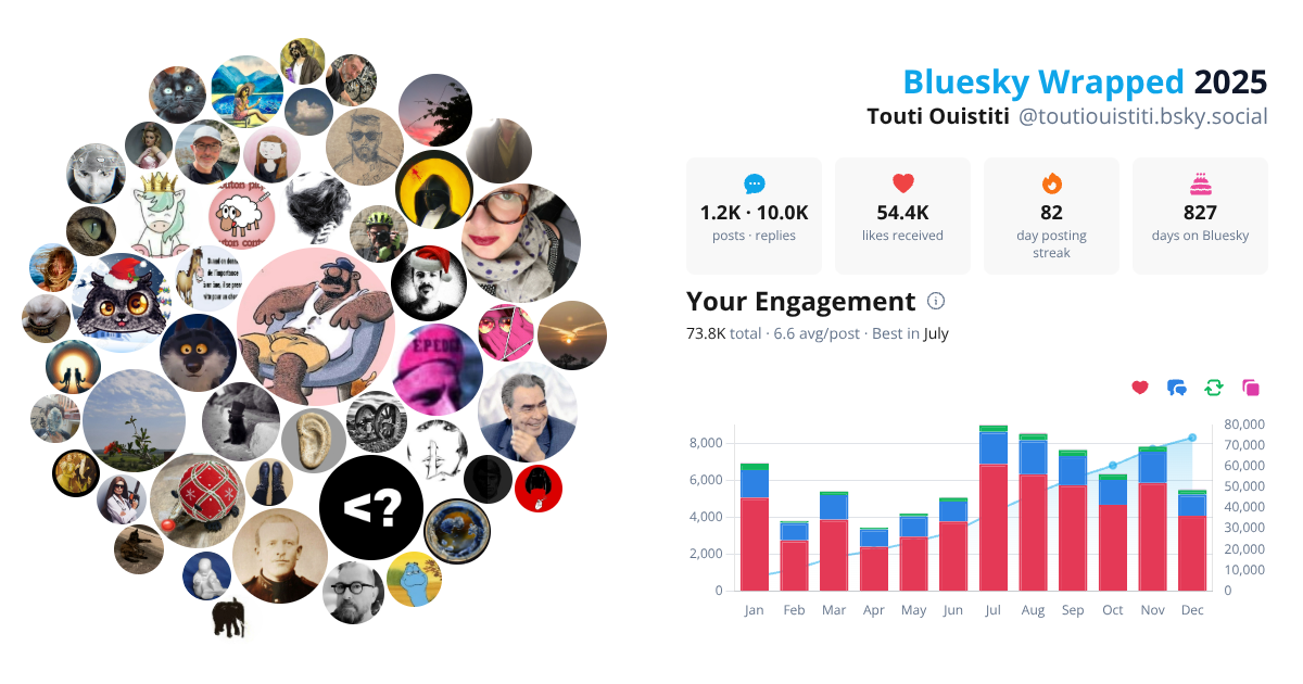 Your Bluesky Wrapped 2025 preview