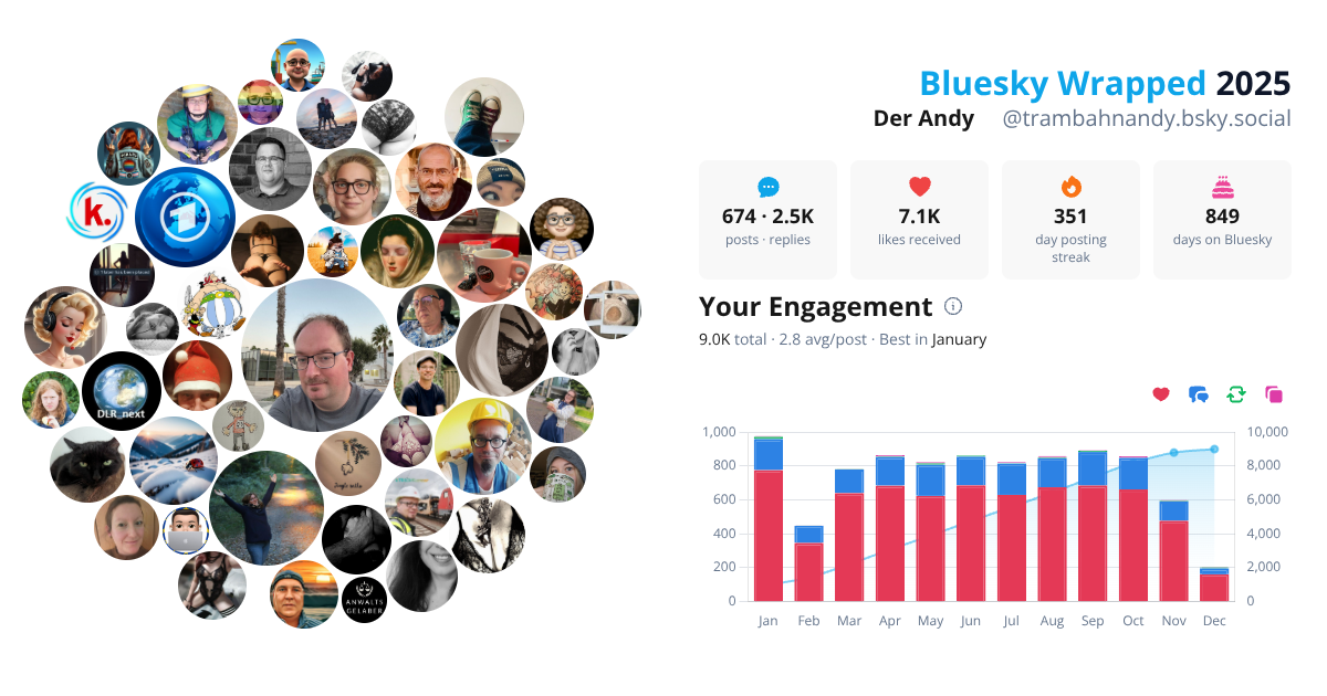 Your Bluesky Wrapped 2025 preview