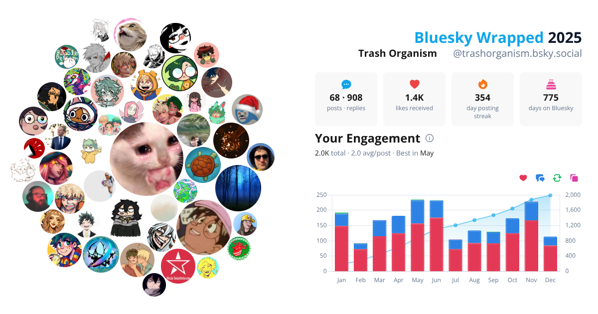 Your Bluesky Wrapped 2025 preview