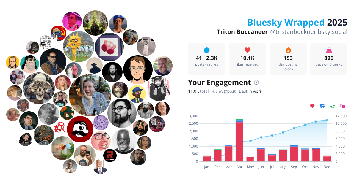 Your Bluesky Wrapped 2025 preview
