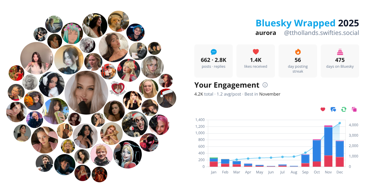 Your Bluesky Wrapped 2025 preview