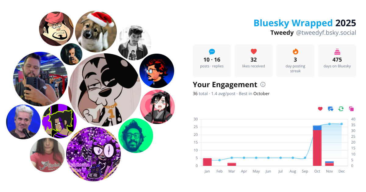 Your Bluesky Wrapped 2025 preview