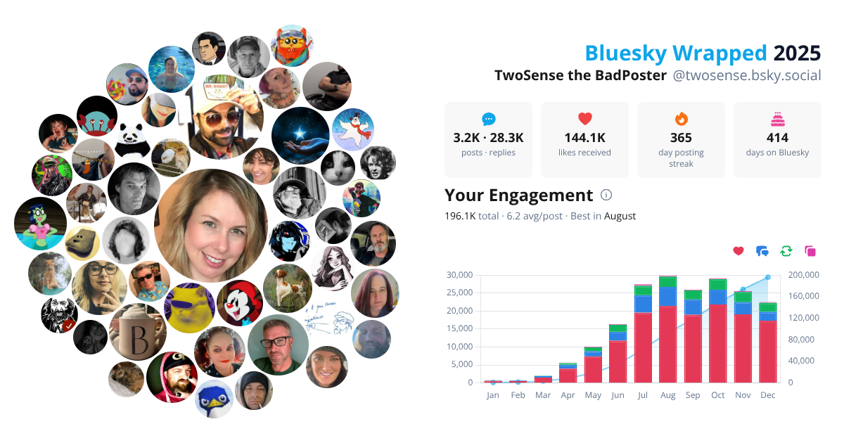 Your Bluesky Wrapped 2025 preview