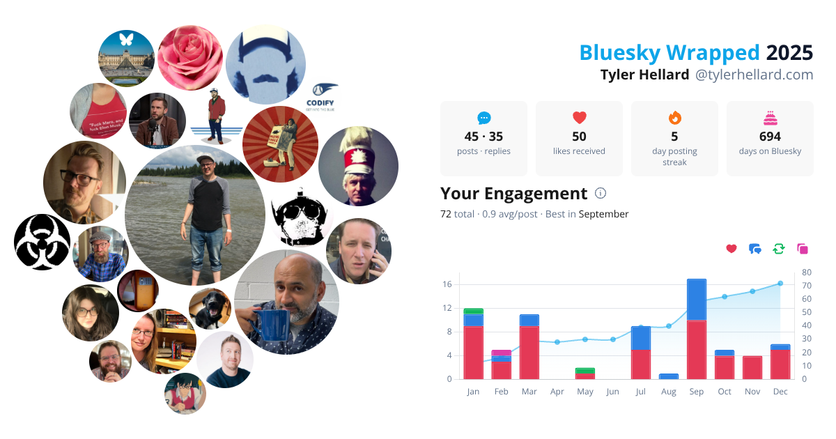 Your Bluesky Wrapped 2025 preview