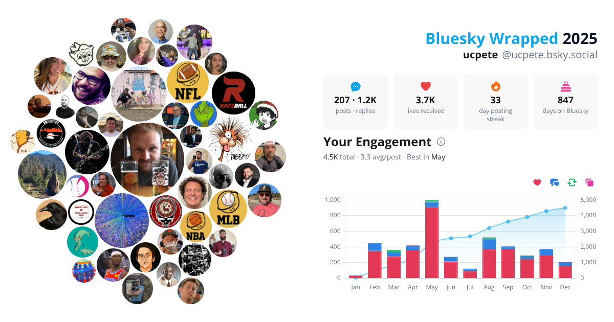 Your Bluesky Wrapped 2025 preview