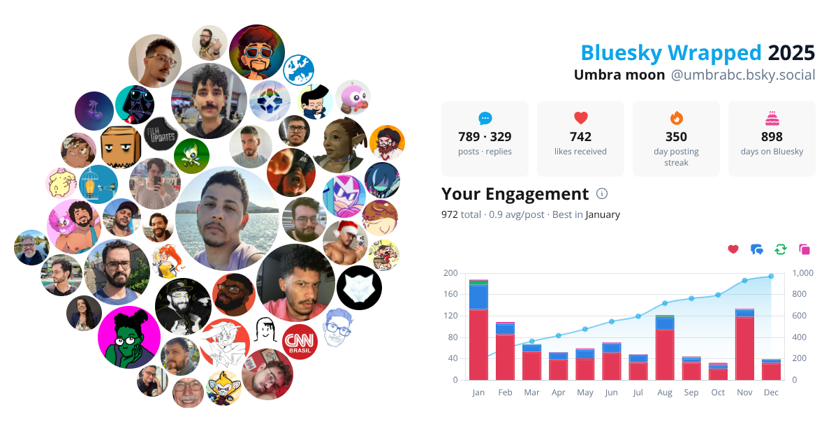 Your Bluesky Wrapped 2025 preview