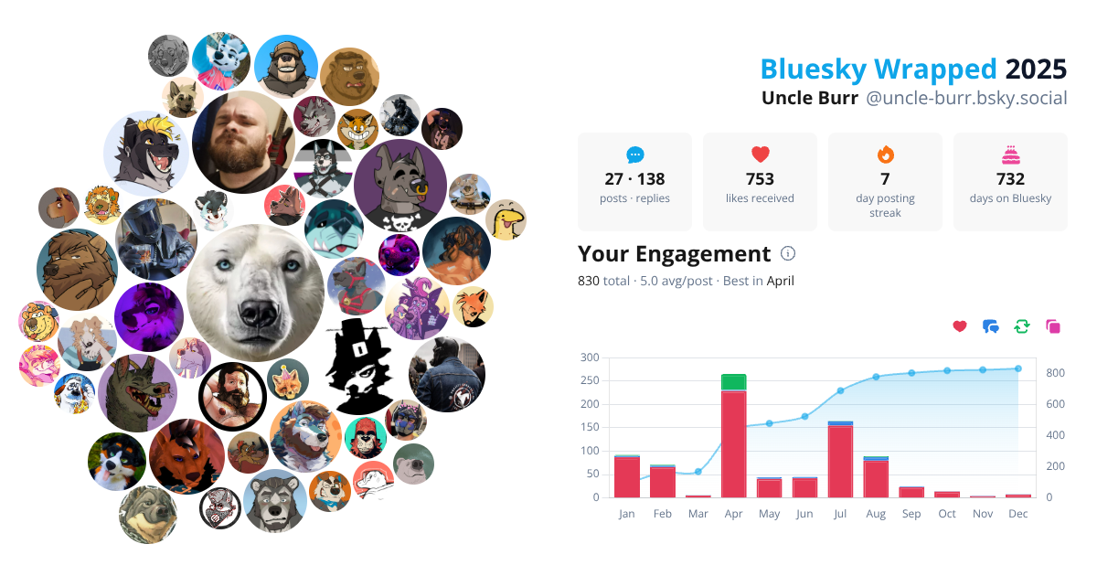 Your Bluesky Wrapped 2025 preview